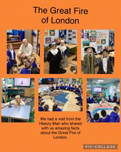 History Man Day exploring the events of The Great Fire of London.